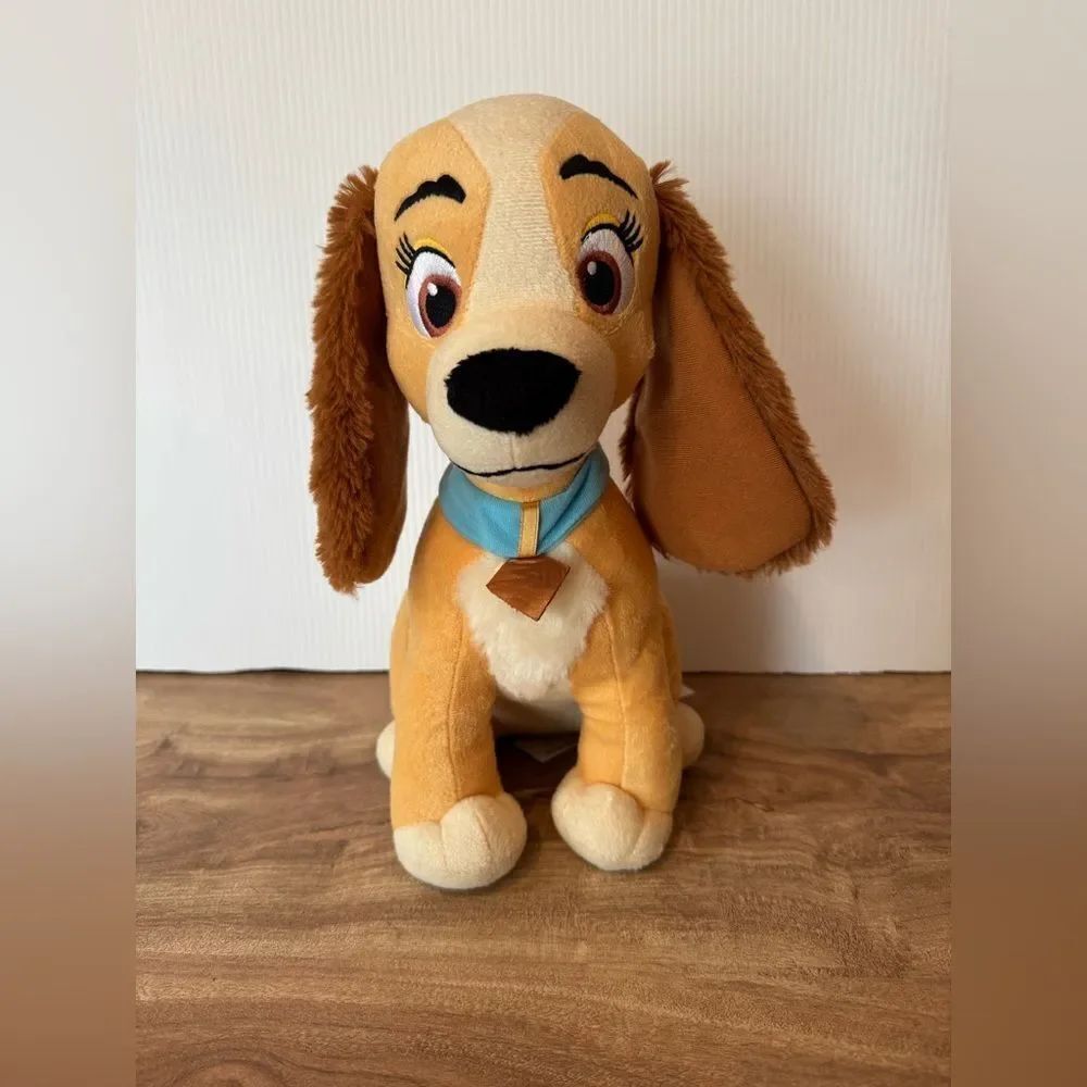 Disney Lady and the Tramp Dog Lady Plush Stuffed Animal Disney Mattel 12”